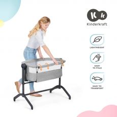 Приставне ліжечко Kinderkraft Bea Grey